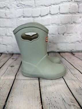Hunter short rains boots kids US 8 UK 6